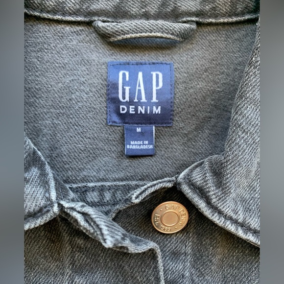 Gap black denim jacket - Picture 4 of 15